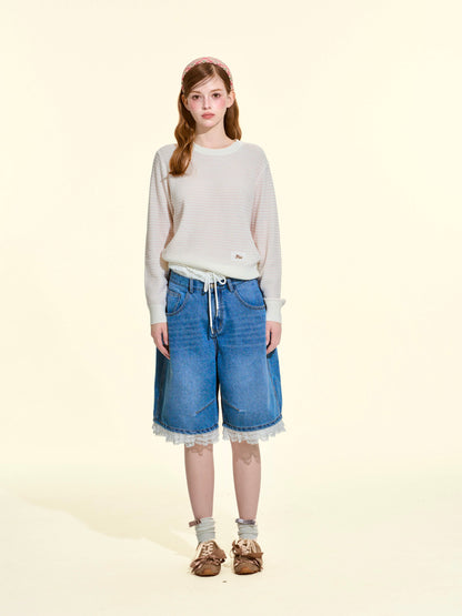 PURE Collection V-Neck Slim-Fit Silk & Wool Knit Top