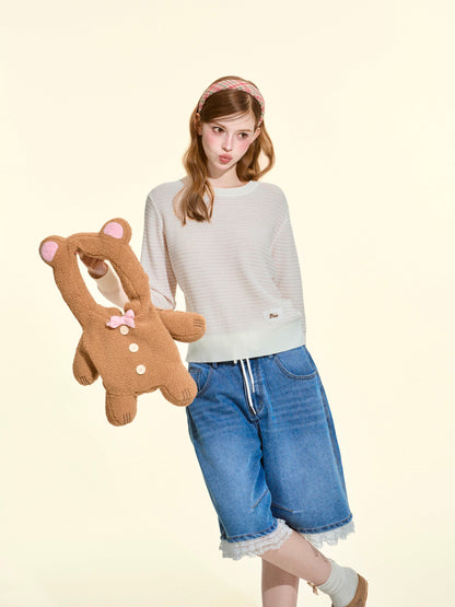 PURE Collection V-Neck Slim-Fit Silk & Wool Knit Top